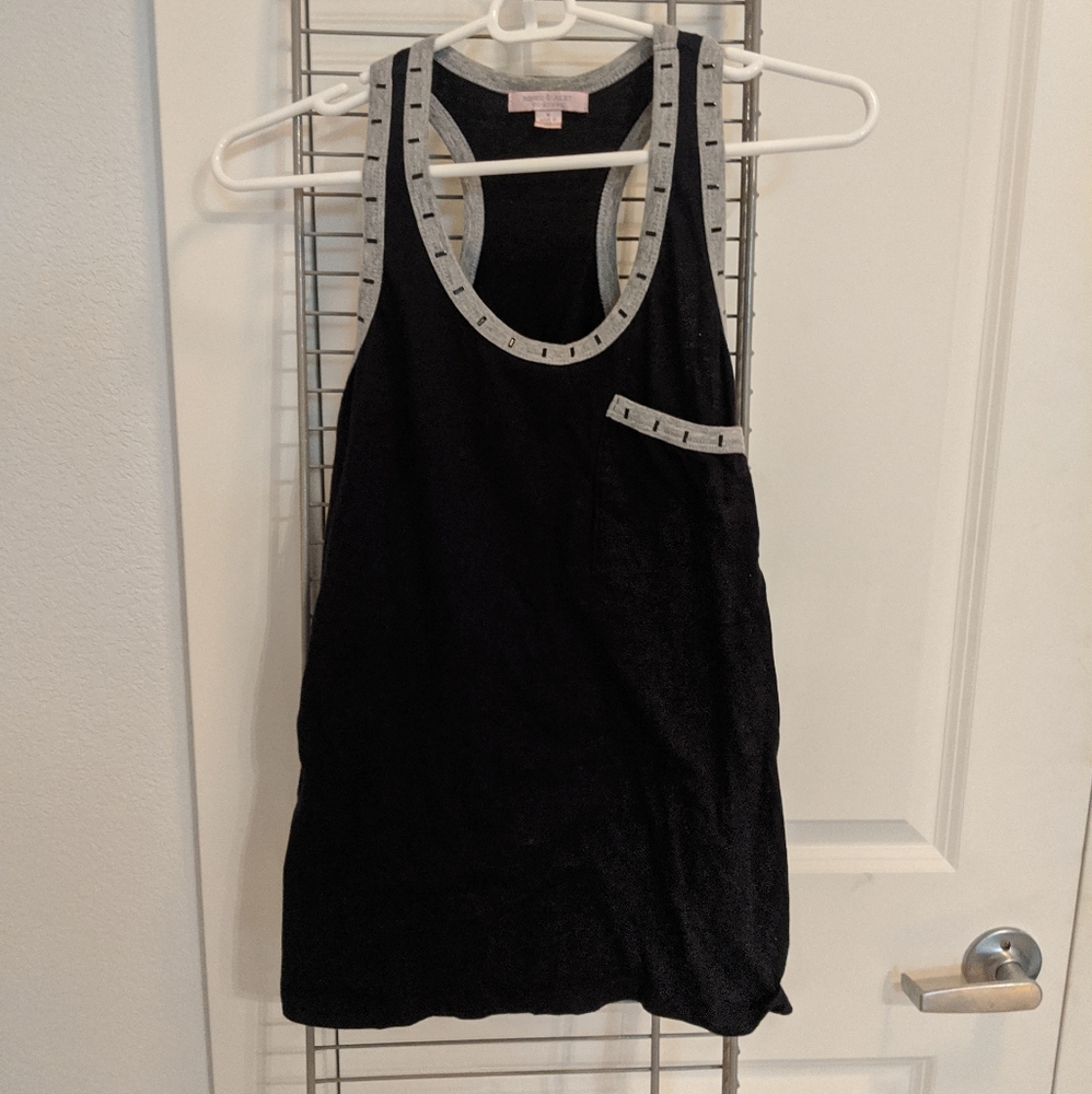 Romeo & Juliet Studded racerback tanktop blouse